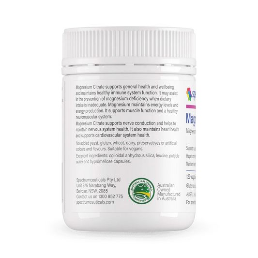 Magnesium Citrate 120 Capsules