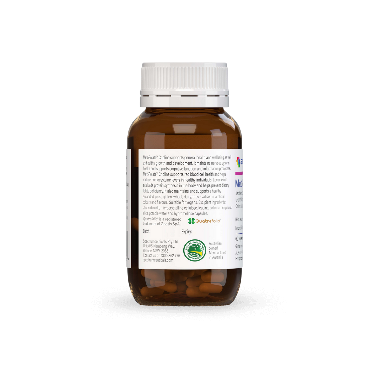 SPECTRUMCEUTICALS Met5Folate Choline 60 caps
