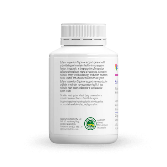 Spectrumceuticals Buffered Magnesium Glycinate 120 Capsules