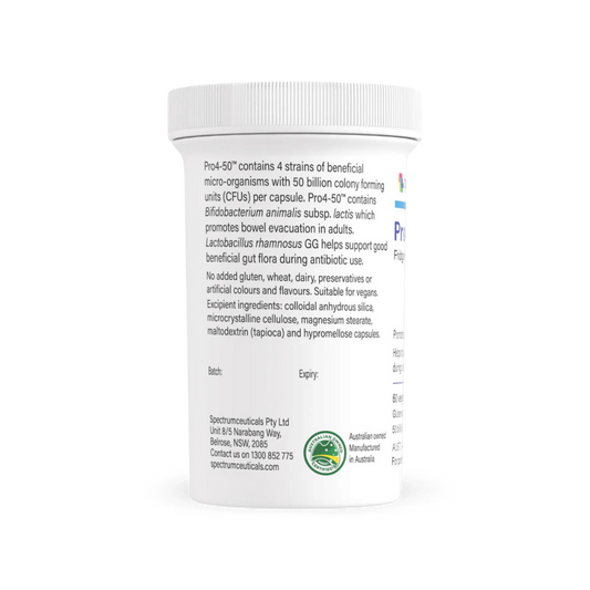 Spectrumceuticals Pro4-50 60 Capsules