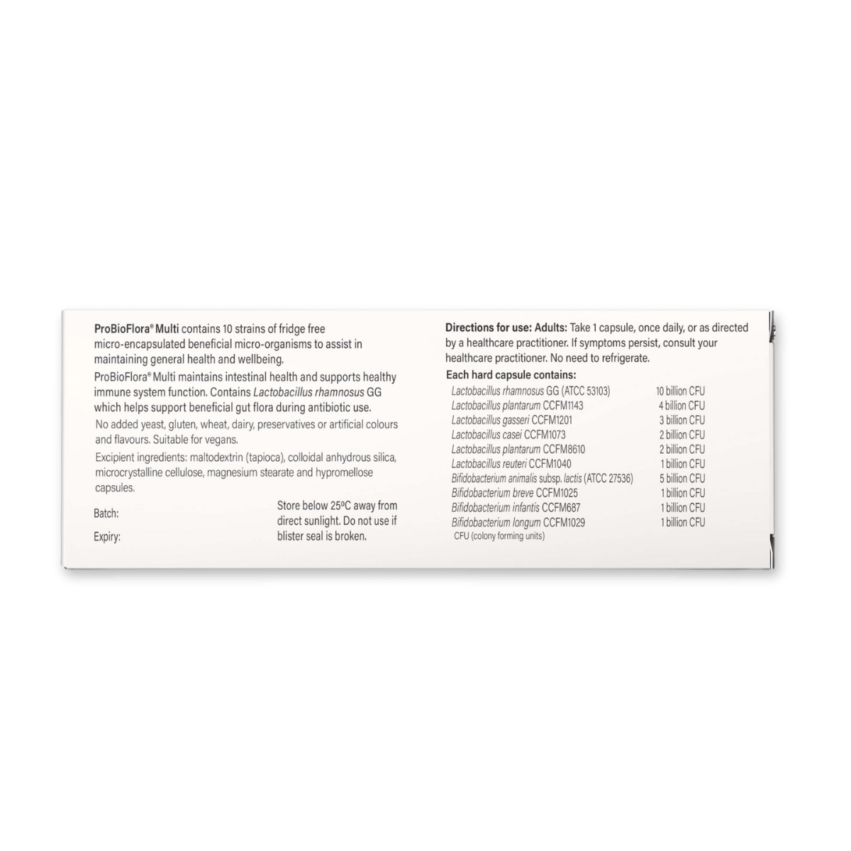 spectrumcueticals ProBioFlora Multi 15 Capsules pack