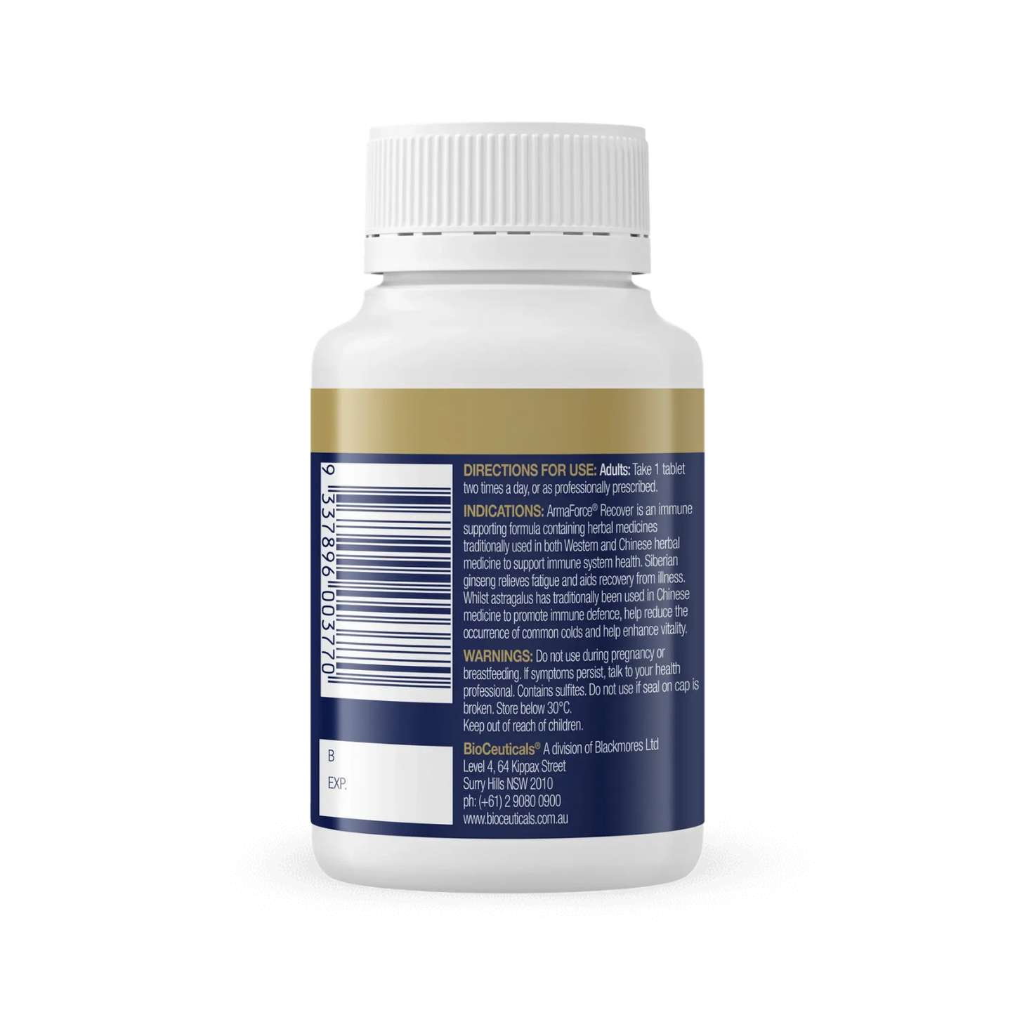 BioCeuticals Armaforce Recover 60 Tablets