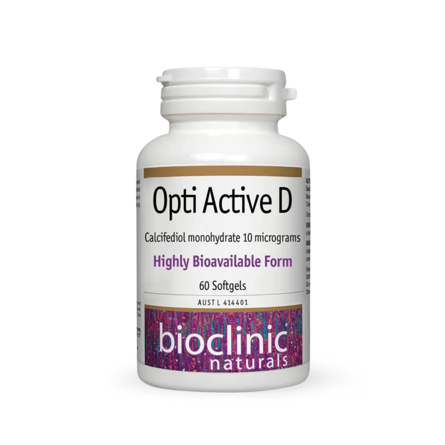 Bioclinic Naturals Opti Active D 60 Softgels