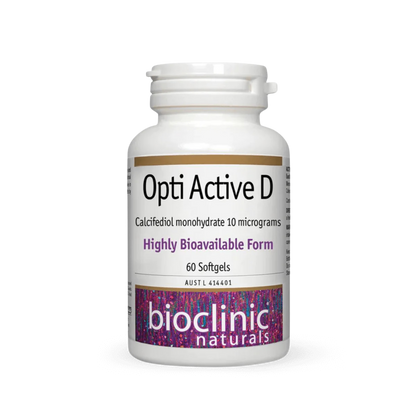 Bioclinic Naturals Opti Active D 60 Softgels