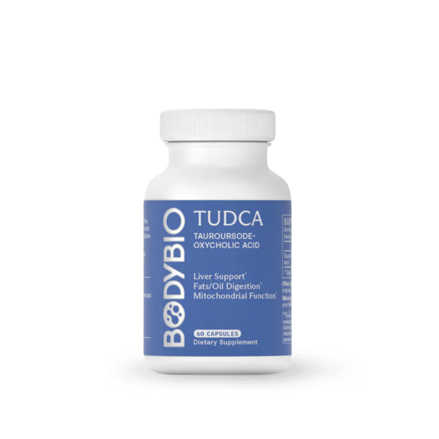 BodyBio TUDCA (Tauroursodeoxycholic Acid) 60c
