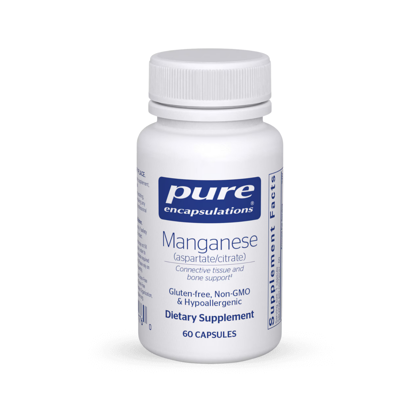 Pure Encapsulations Manganese (aspartate/citrate) 60 Capsules