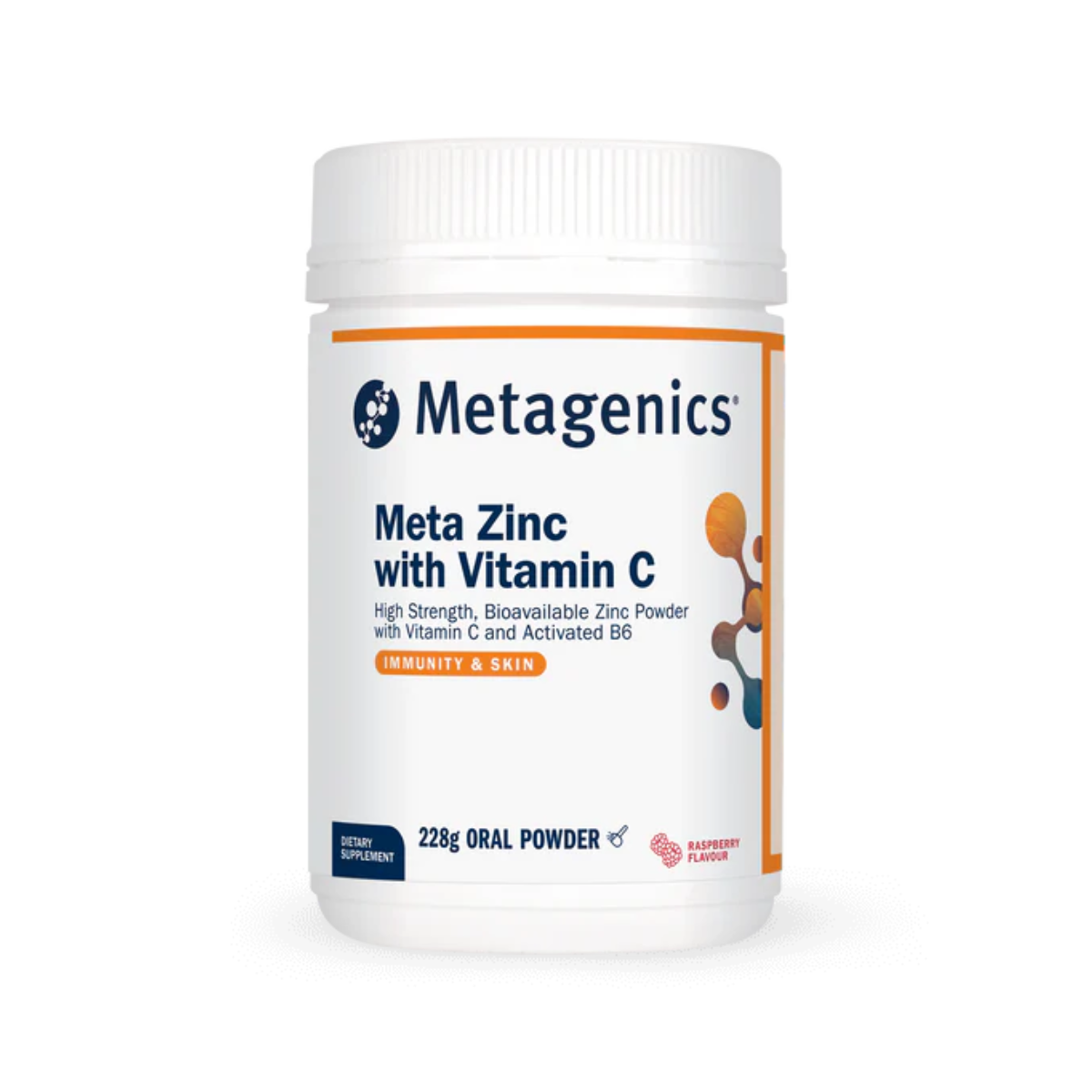Metagenics Meta Zinc with Vitamin C Raspberry 228g