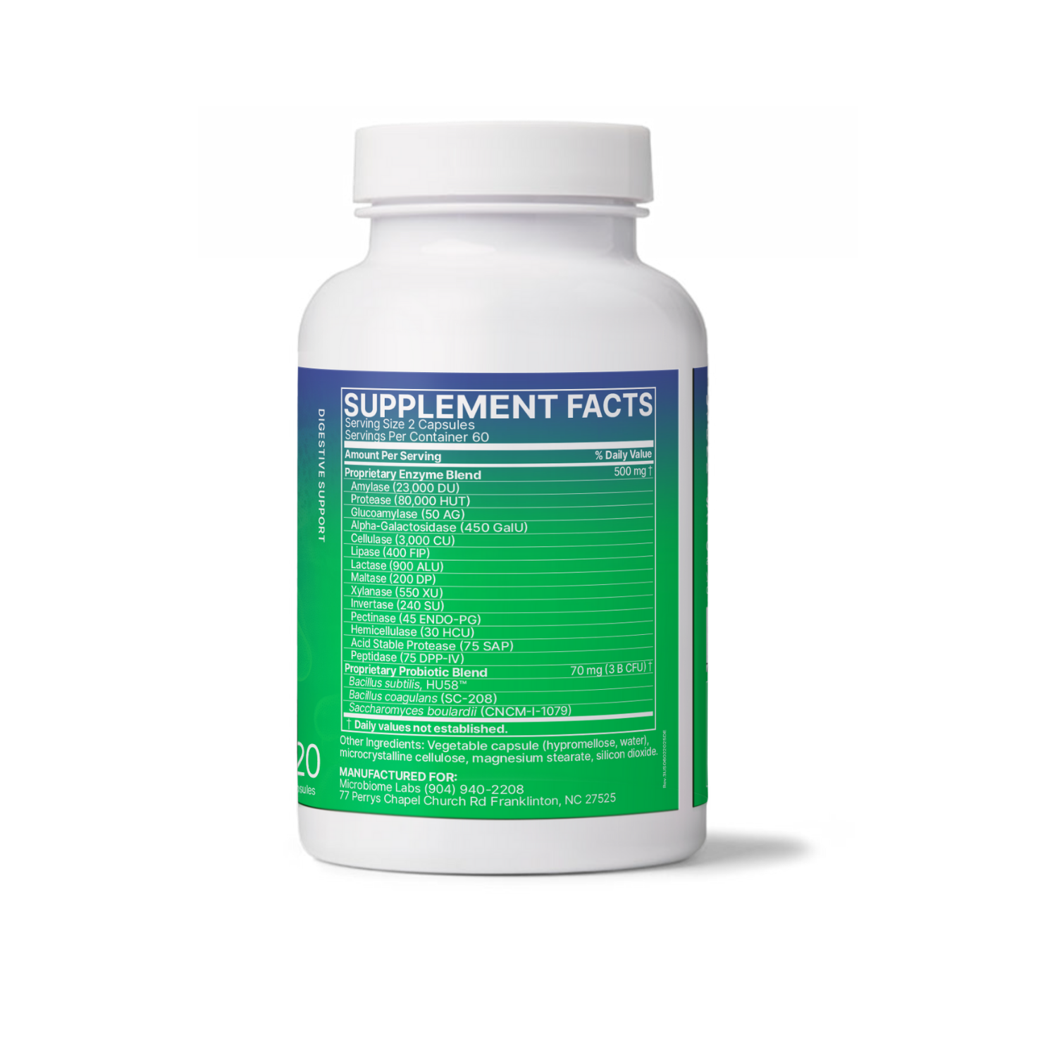 Microbiome Labs DigestMate 120 Capsules