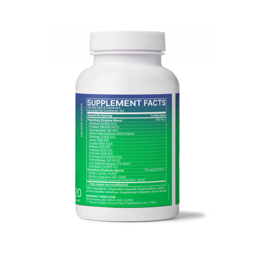Microbiome Labs DigestMate 120 Capsules