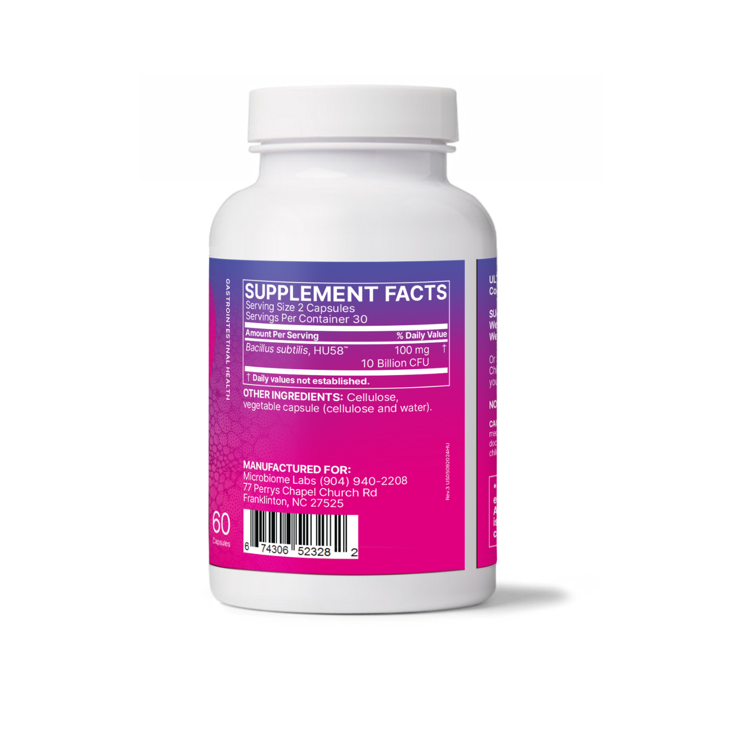 Microbiome Labs HU58 60 Capsules