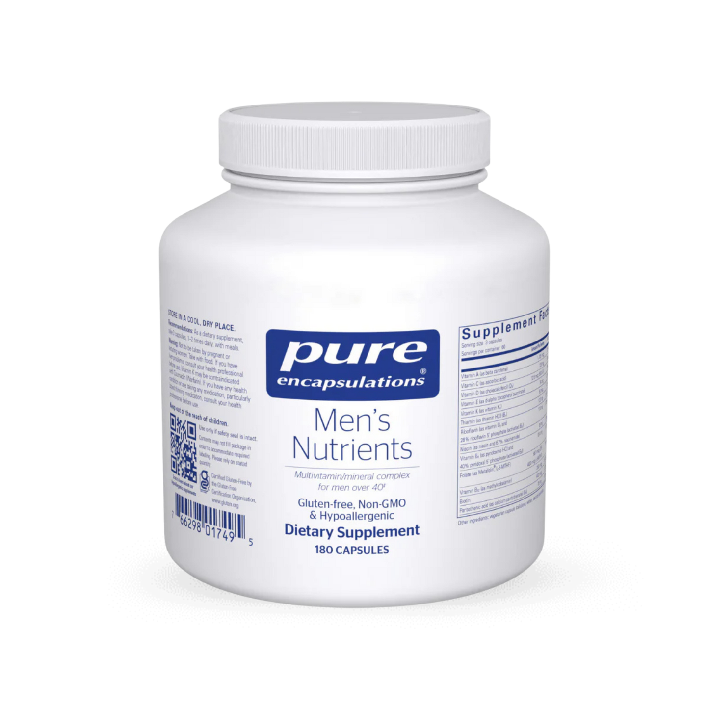 Pure Encapsulations Men's Nutrients 180 Capsules