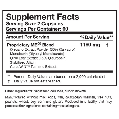Researched Nutritionals Microbinate® 120 Capsules