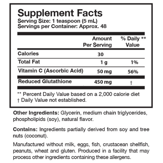 Researched Nutritionals Tri-Fortify® Liposomal Glutathione – Orange 150mL