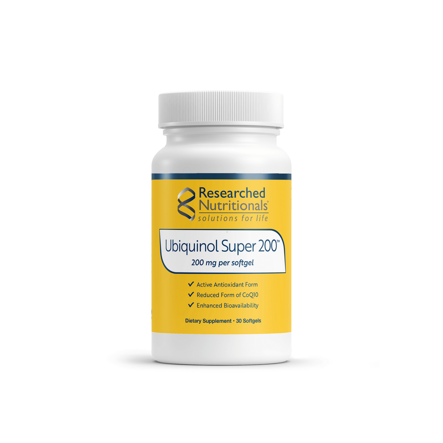 Researched Nutritionals Ubiquinol Super 200 | 30 Softgel