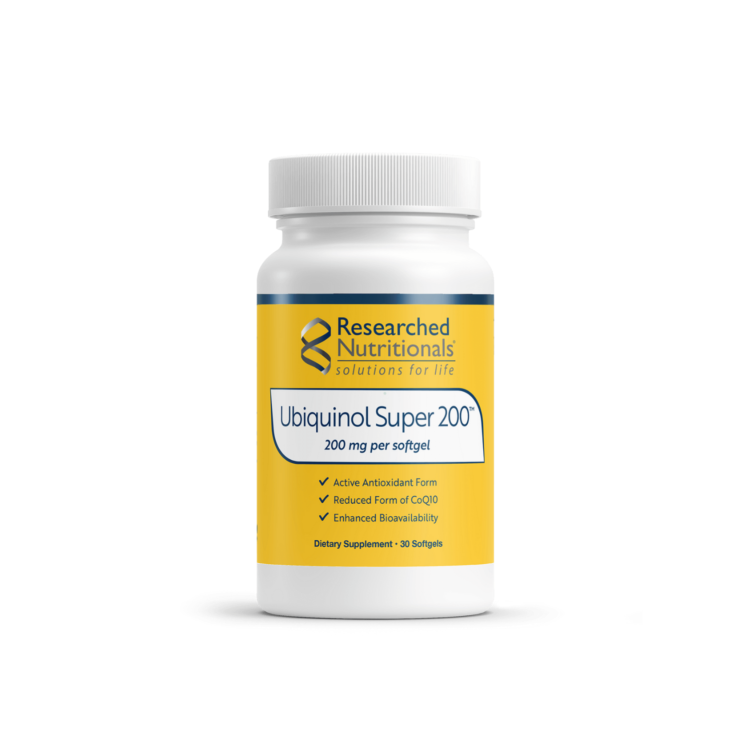 Researched Nutritionals Ubiquinol Super 200 | 30 Softgel