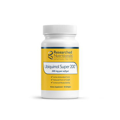 Researched Nutritionals Ubiquinol Super 200 | 30 Softgel