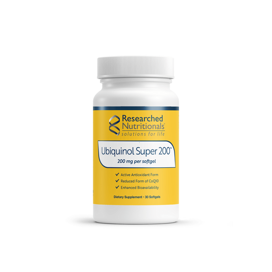 Researched Nutritionals Ubiquinol Super 200 | 30 Softgel