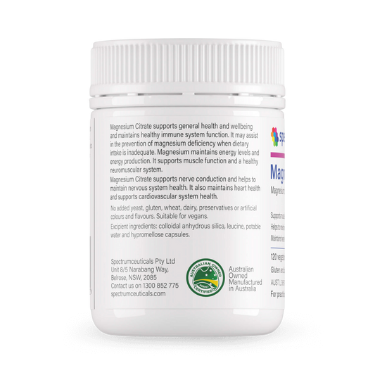 SPECTRUMCEUTICALS Magnesium Citrate 120 Capsules