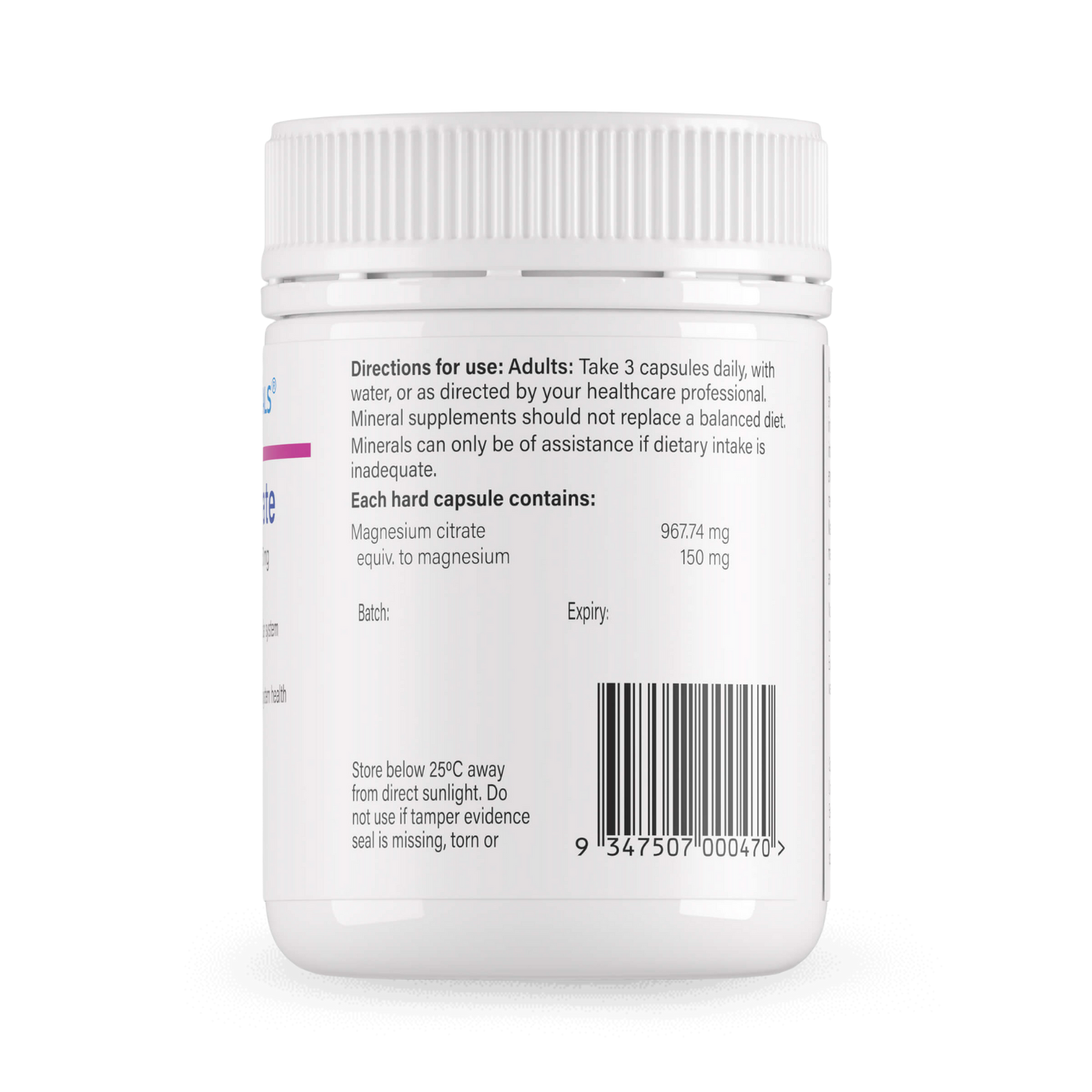 SPECTRUMCEUTICALS Magnesium Citrate 120 Capsules