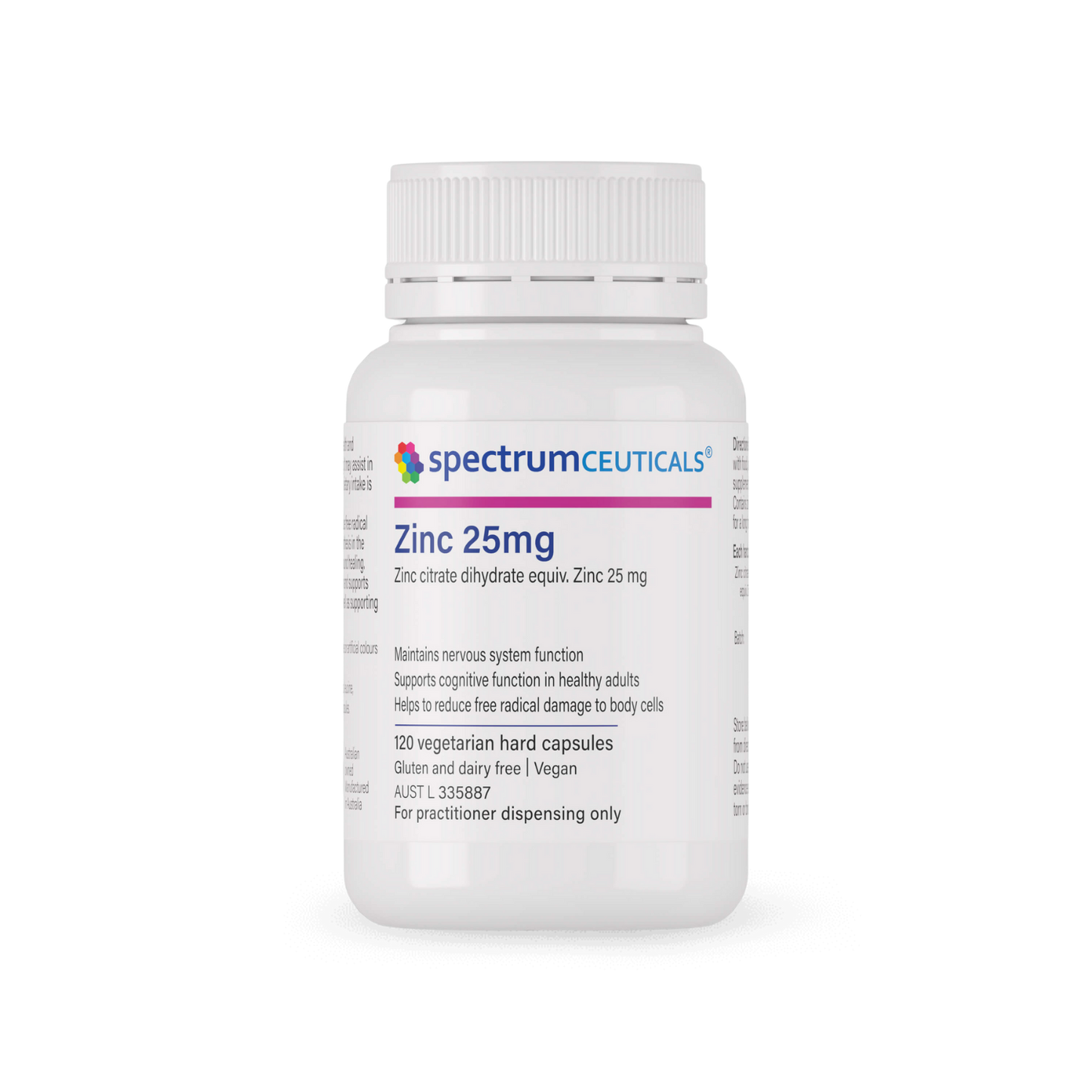 SPECTRUMCEUTICALS Zinc 25mg 120 Caps