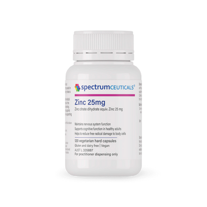SPECTRUMCEUTICALS Zinc 25mg 120 Caps
