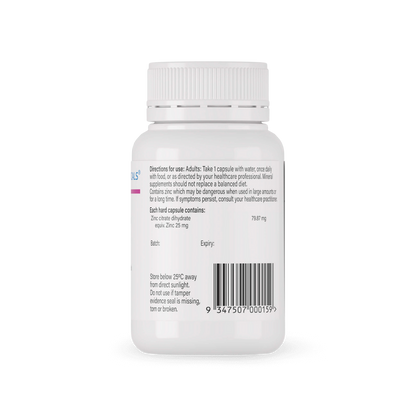 SPECTRUMCEUTICALS Zinc 25mg 120 Caps