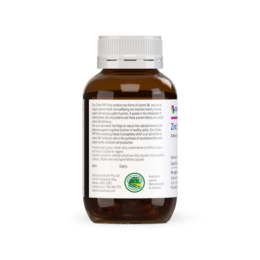Spectrumceuticals Zinc Citrate P5P Forte 90 Capsules