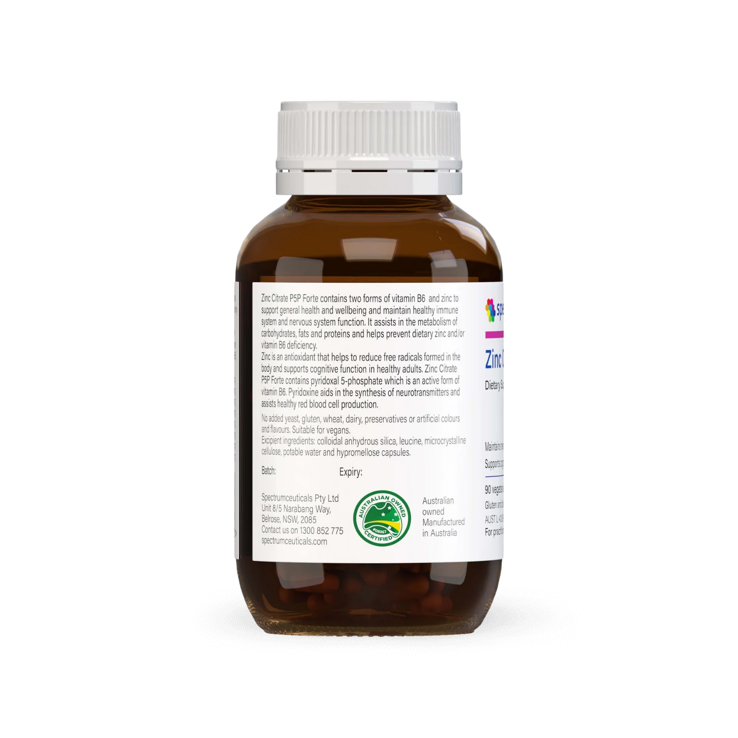 Zinc Citrate P5P Forte 90 Capsules