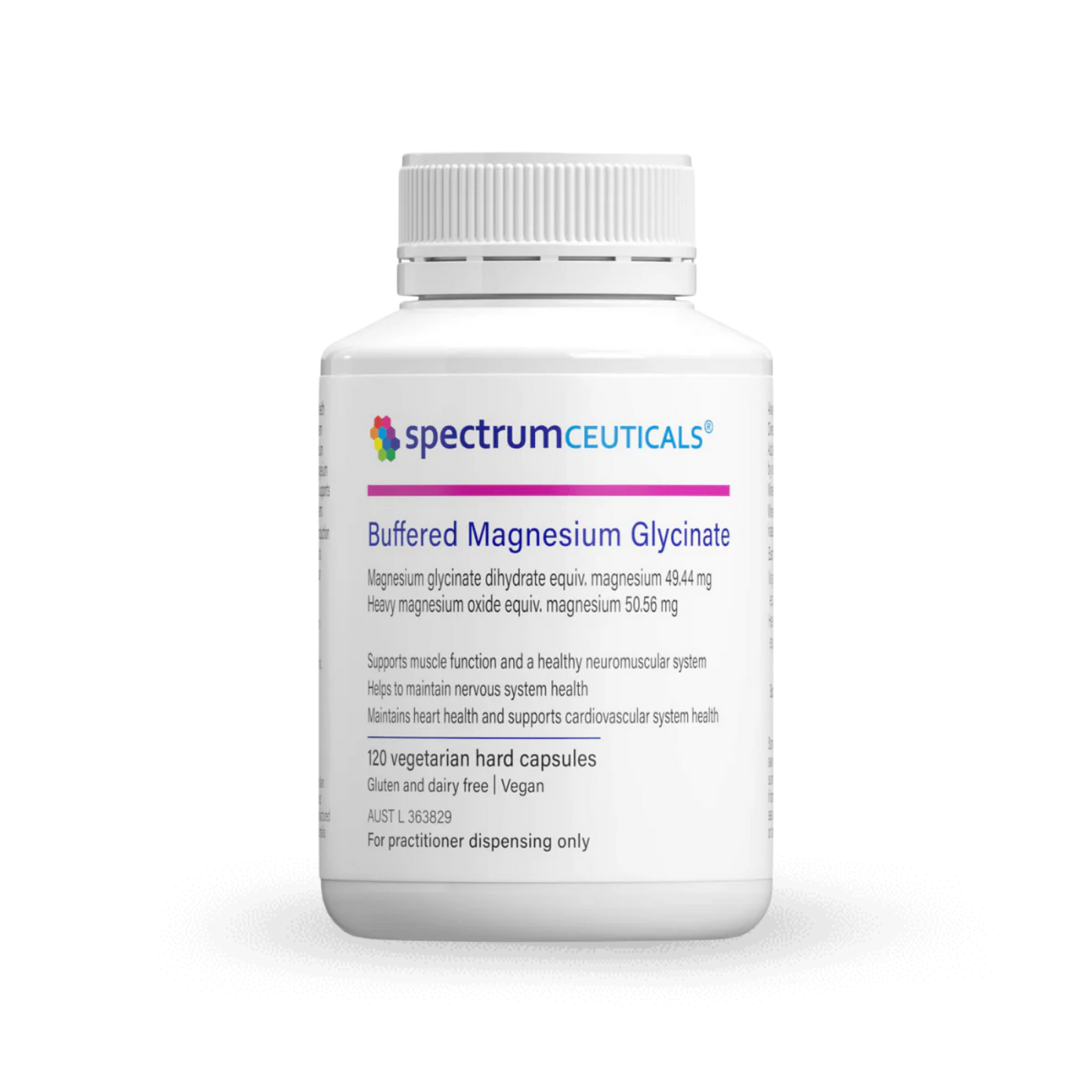 Spectrumceuticals Buffered Magnesium Glycinate 120 Capsules