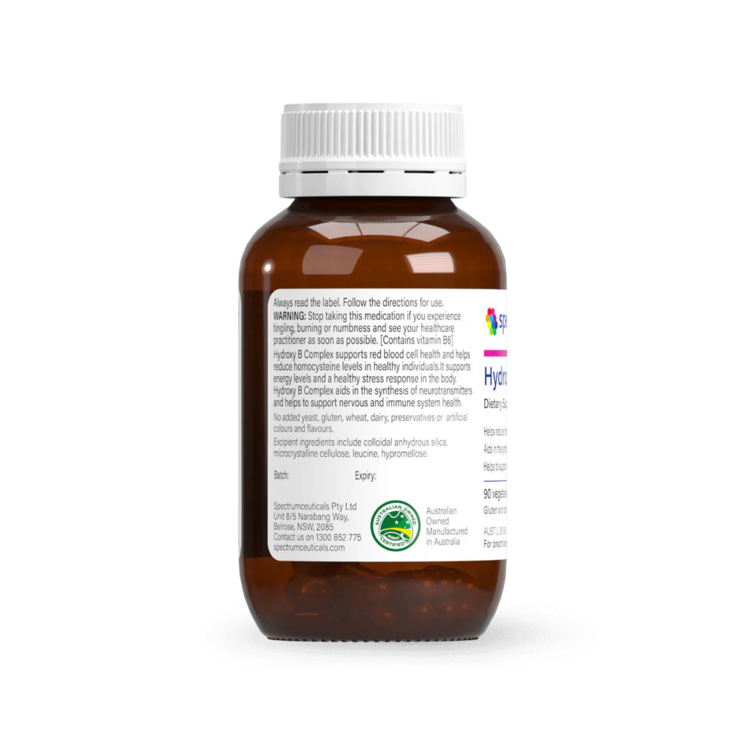 Spectrumceuticals Hydroxy B Complex 90 Capsules