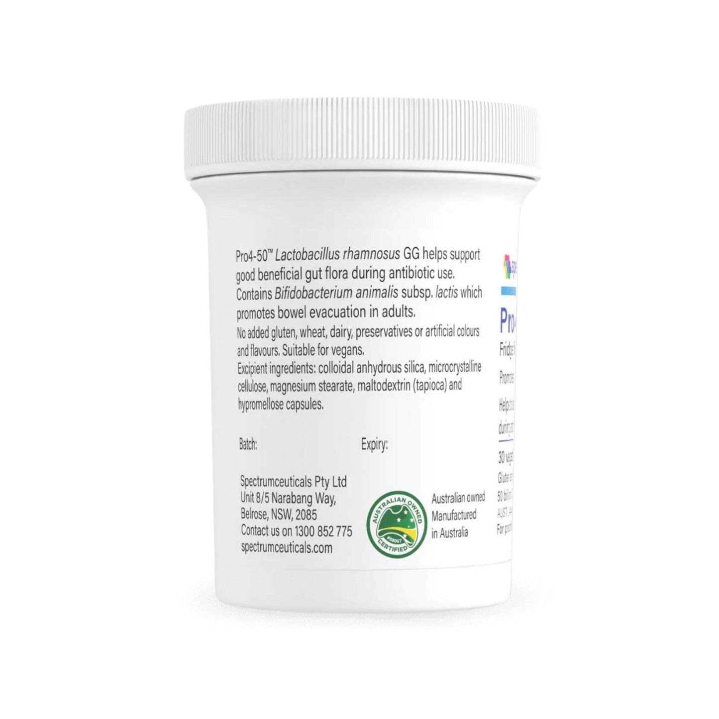 Spectrumceuticals Pro4-50 30 Capsules