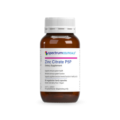 Spectrumceuticals Zinc Citrate P5P 90 Capsules