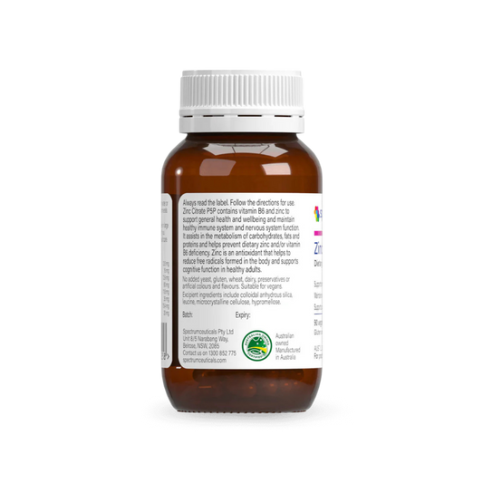 Spectrumceuticals Zinc Citrate P5P 90 Capsules