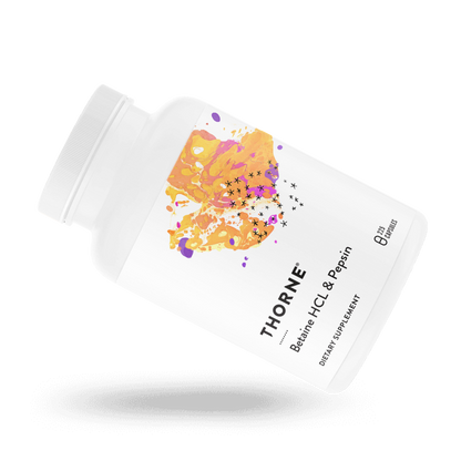 Thorne Betaine HCL & Pepsin 225 Capsules 