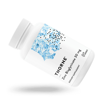 Thorne Zinc Bisglycinate 30 mg 60 Capsules