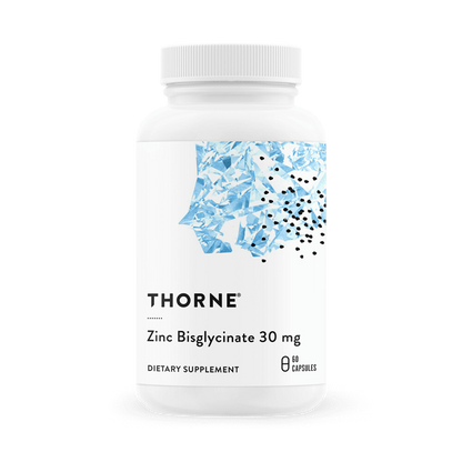 Thorne Zinc Bisglycinate 30 mg 60 Capsules