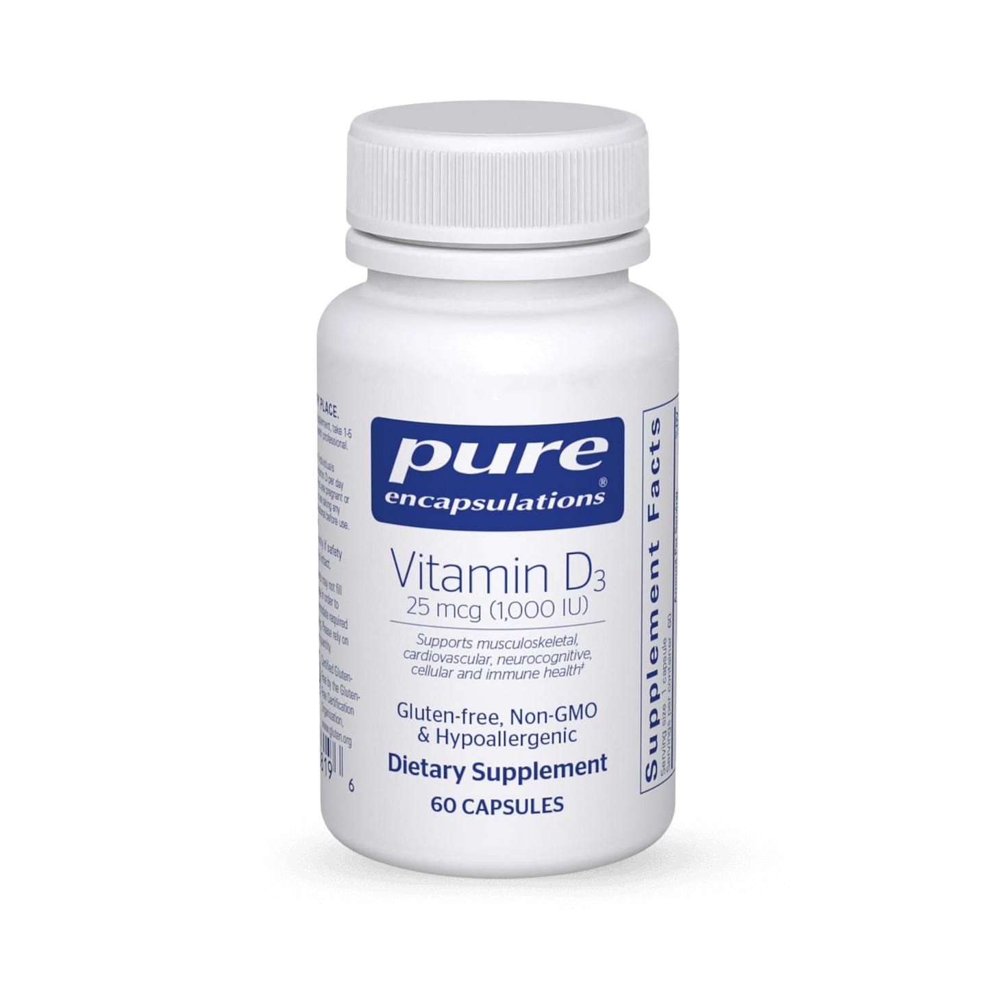 Vitamin D3 25 mcg (1,000 IU) 60sgc