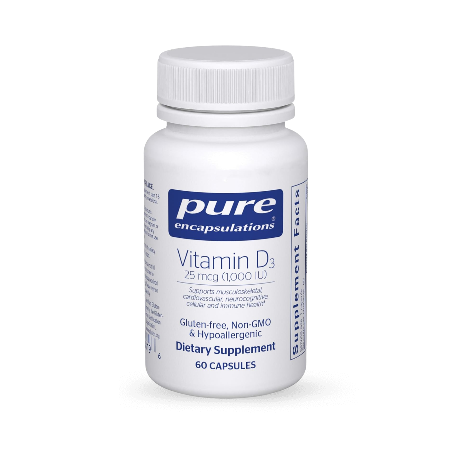 Vitamin D3 25 mcg (1,000 IU) 60sgc