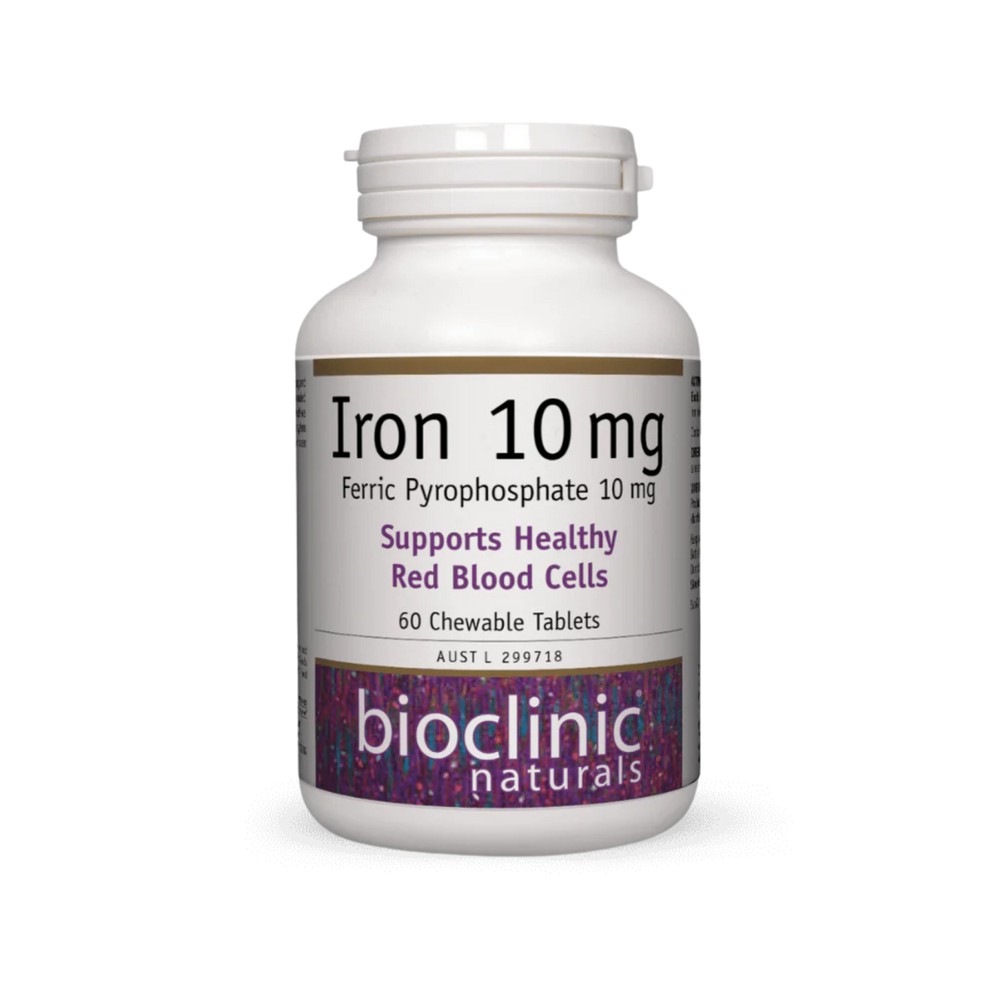 Bioclinic Naturals Iron 10 mg Tablets