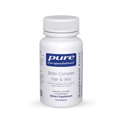 Pure Encapsulations Biotin Complex Hair & Skin 60 Capsules