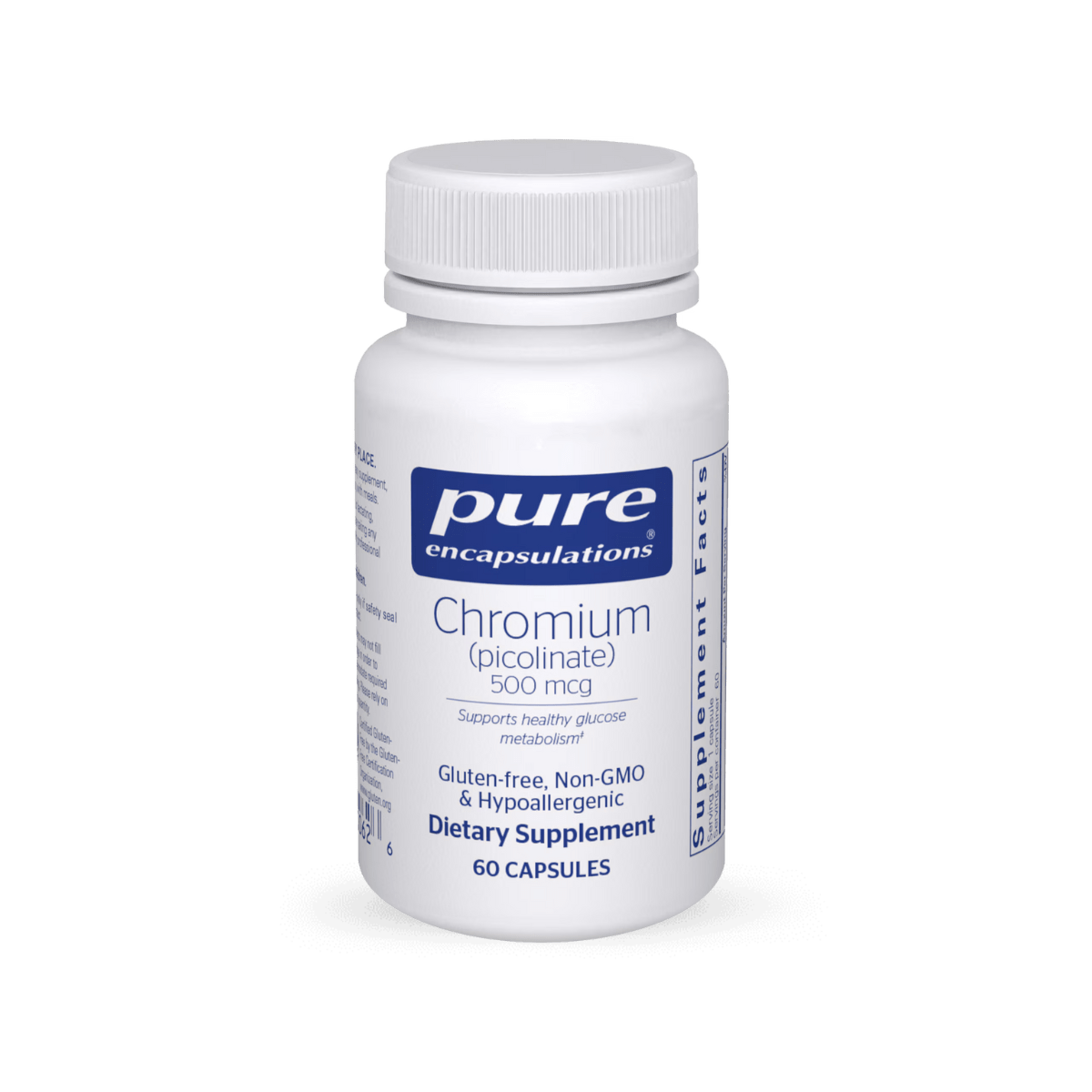 Pure Encapsulations Chromium (picolinate) 500mcg 60c