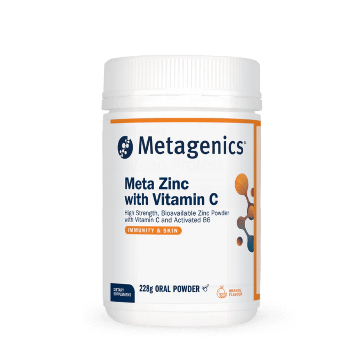 Metagenics Meta Zinc with Vitamin C Orange 228g