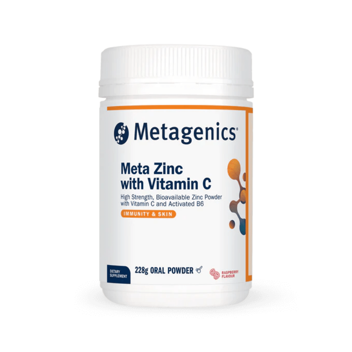 Metagenics Meta Zinc with Vitamin C Raspberry 228g