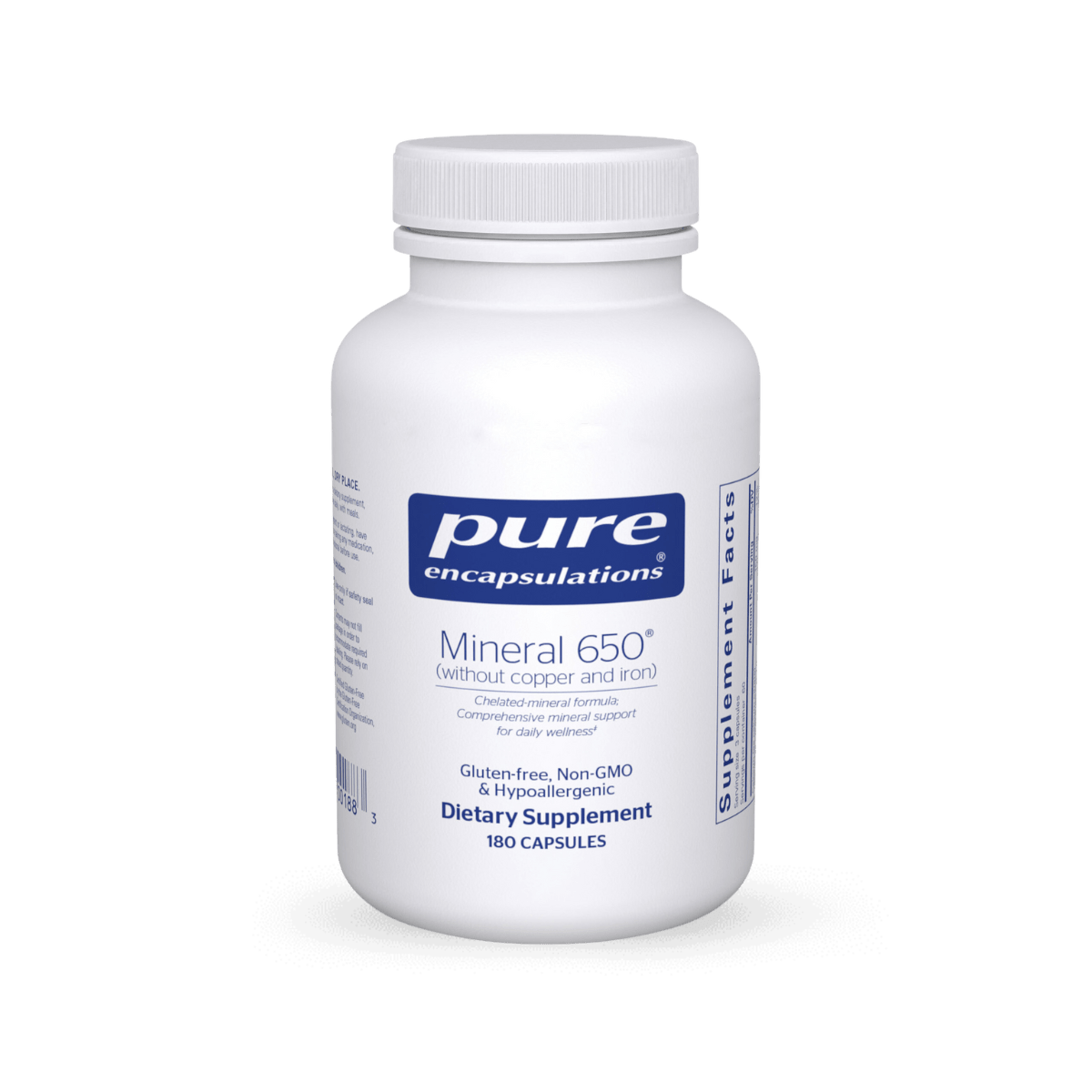 Pure Encapsulations Mineral 650 Without Copper And Iron - 180 Capsules