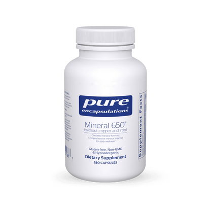 Pure Encapsulations Mineral 650 Without Copper And Iron - 180 Capsules