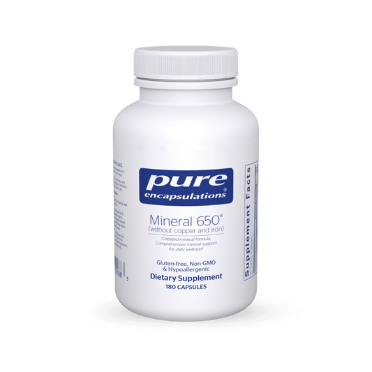 Pure Encapsulations Mineral 650 Without Copper And Iron - 180 Capsules