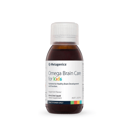 Metagenics Omega Brain Care for Kids Peppermint flavour 90mL oral liquid