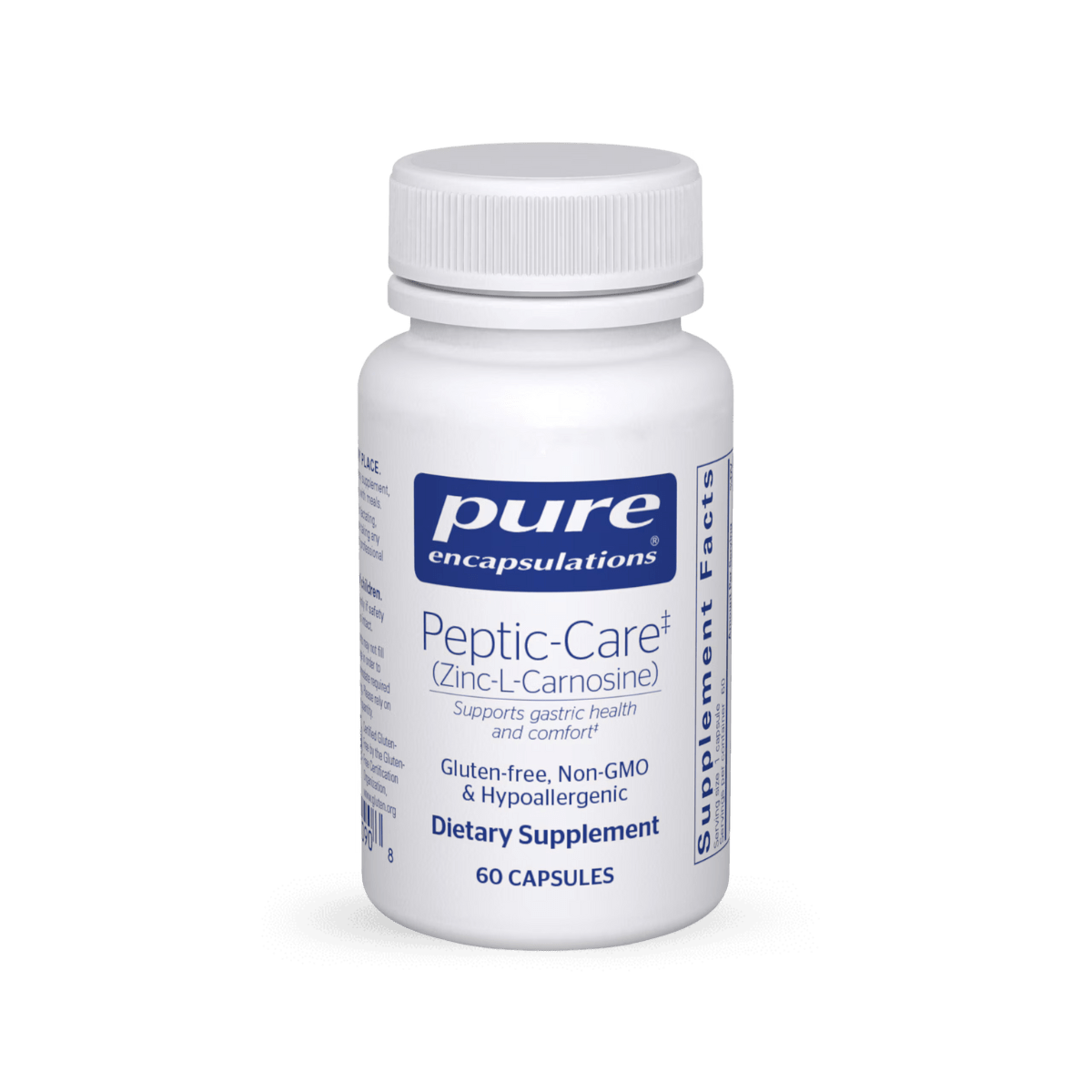 Pure Encapsulations Peptic-Care (Zinc-L-Carnosine) 60 Capsules