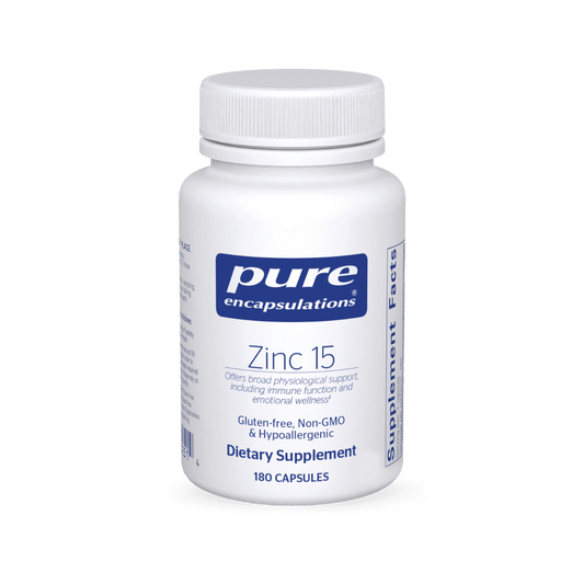Pure Encapsulations Zinc 15 - 180 Capsules