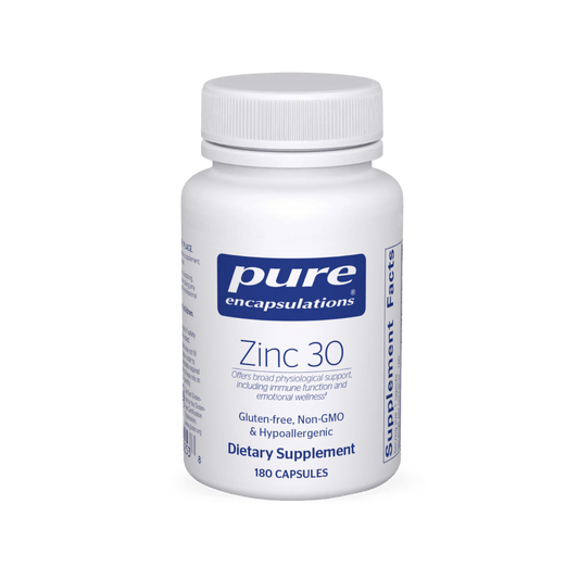 Pure Encapsulations Zinc 30 - 180 Capsules